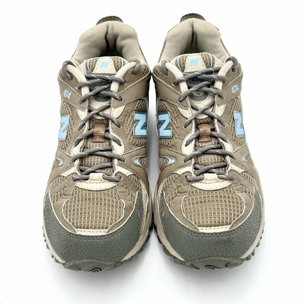 New Balance 474 All Terrain Trail Hiking Sneakers Gray Blue Womens Shoe Size 9‎